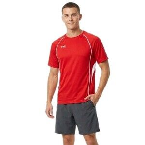 TYR Male Alliance Tech Tee Performance Wicking Breathable Red TMTTE6A Size Small